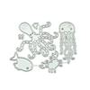 Jellyfish Octopus Crab Metal Cutting Dies DIY Scrapbooking Paper Cards Stencil