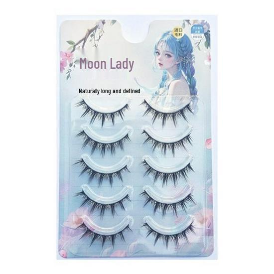 Yuejiao Niang Little Devil Natural Full Strip False Eyelashes - Big Eyes 009