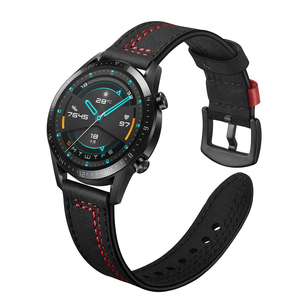 Curea din piele de 22 mm pentru ceas Huawei GT-2-2e-pro GT2 GT2e brățară de 46 mm Samsung Gear S3 Frontier/Galaxy Watch 3 Bandă de 45 mm/46 mm