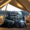 1pc Jurassic World Outdoor Flannel Blanket, Cozy & Warm Soft Te Playful Design, Napping Camping,