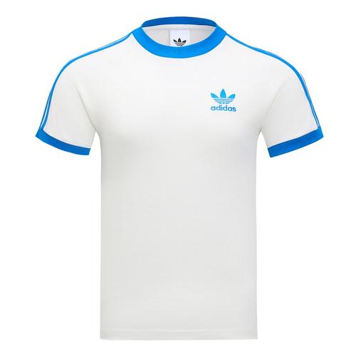 

adidas Originals SS25 CALI T Shirt Men s Jade White/Bird Feather Blue KR0291 2XL белый
