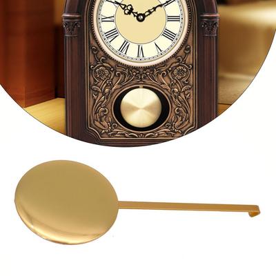 Duvar Saati Yüksek Parlaklık Altın Metal Sarkaç Sallanma Hareketi Kuvars Aksesuarlar