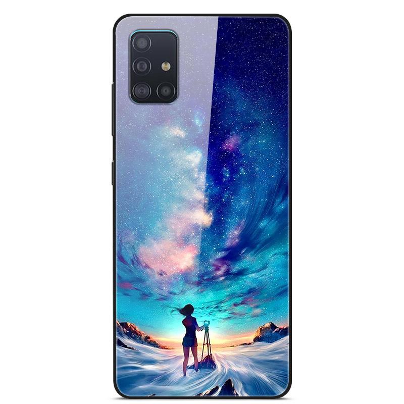 Glass Case For Samsung Galaxy A71 A51 Case A 71 Glass Back Cover For Samsung A51 A31 A71 Case A 51 For Samsung M31s M51 A31 Case