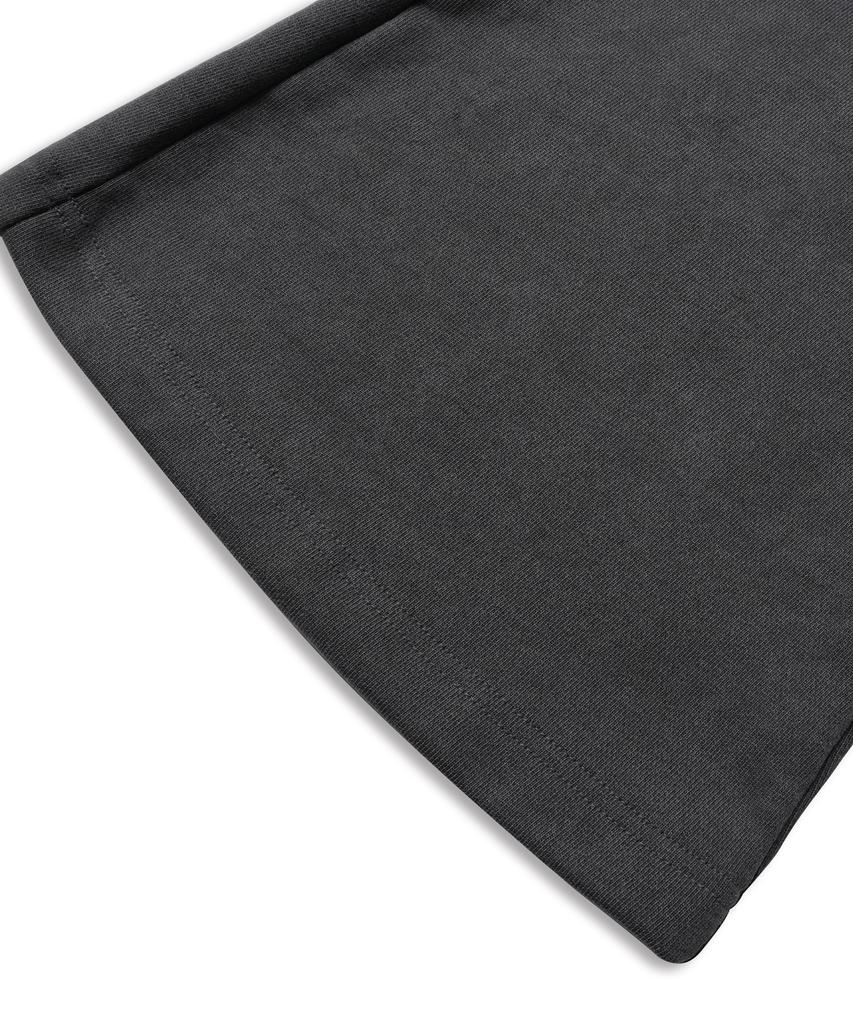 DOFFSEPT Rib Bootcut Sweat Pants In Charcoal