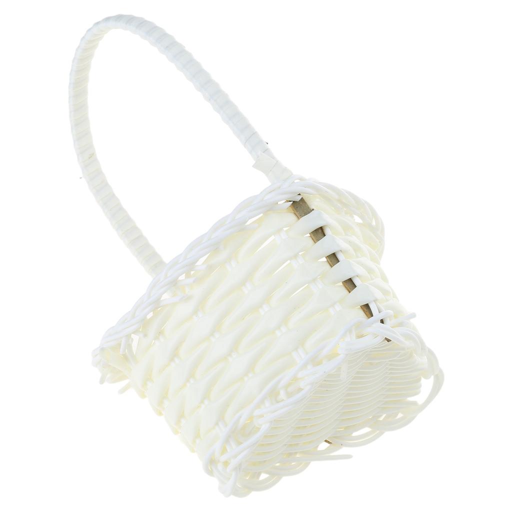 Multi Functional Storage Basket Wicker Flower Basket with Handles Handwoven Baskets Versatile Decoration Thoughtful Gift