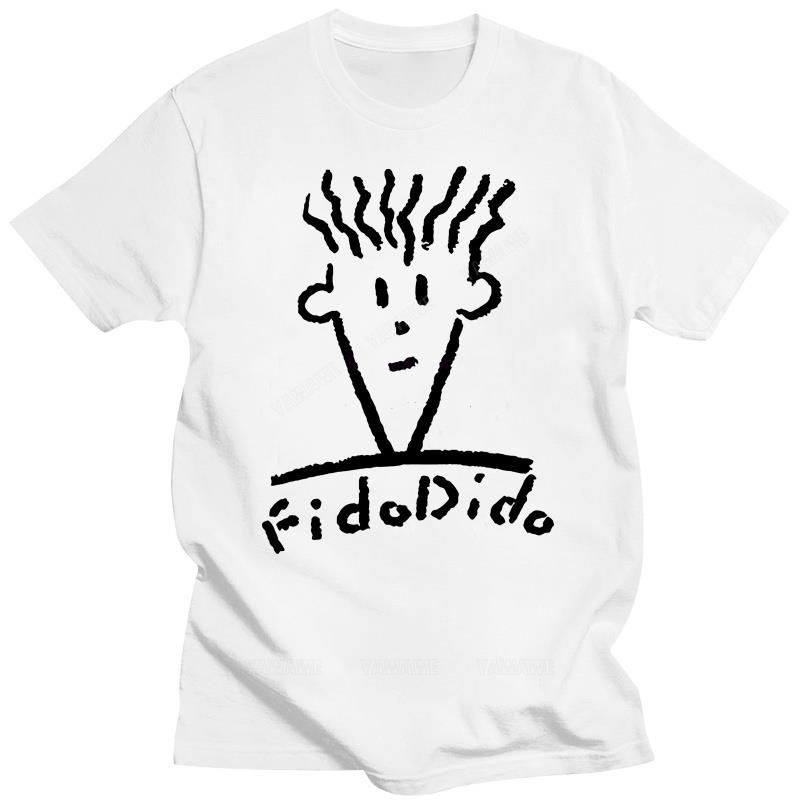 GUOYAN TOP Humor t-shirt vintage stijl man katoen korte mouw Zomerstijl T-shirt Fido Dido Pop Drink T-shirt Merk Kleding Heren top 2XL