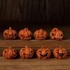 16Pcs Creative Miniature Halloween Decor Resin Gothic Style Resin Pumpkin Statue Unique Handmade Mini Halloween Ornaments