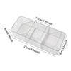 1/3 Grid Nail Art Storage Box Transparent False Nail Tips Display Case Dustproof Organizer Empty Press On Nail Showing Holder