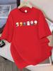 Cotton Breathable Childrens Tshirt Fun Cute Pet Collection Printed Unisexs and Womens Casual Parent Child Clothing Top