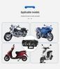 Motorcycle Three-Eye Spotlight, Dual-Color Yellow/White, Easy Installation, Outdoor Waterproof.