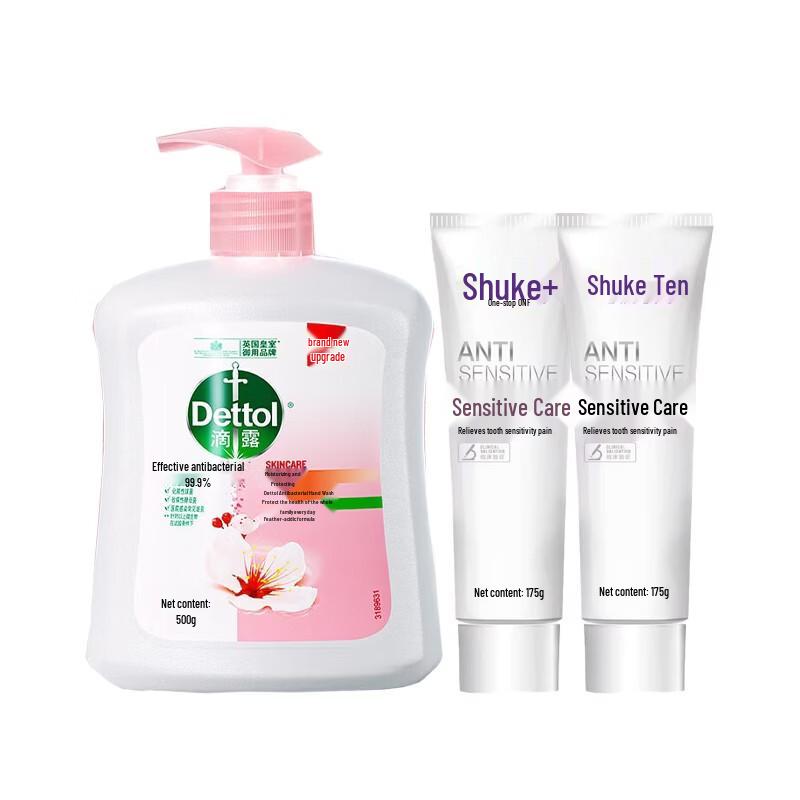 Набор Dettol Увлажняющее мыло для рук и Зубная паста