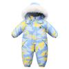 Winter Kid's Hooded Lightweight Baby Girls Boys Snowsuit Ski Fur Lining  Jumpsuit Children's Outwear