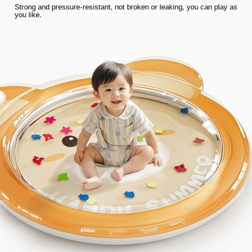 

PVC Children s Inflatable Pat Cartoon Crawling Water Pad Inflatable Patting Pad Surfing 80cm-bear