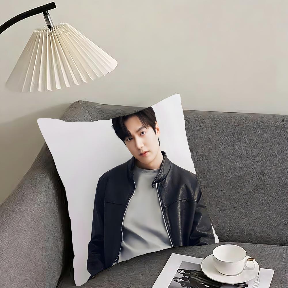 korean Lee MinHo Cushion Cover Reversible Plush Pillow Cover – For car, sofa, bedroom, perfect as a gift.