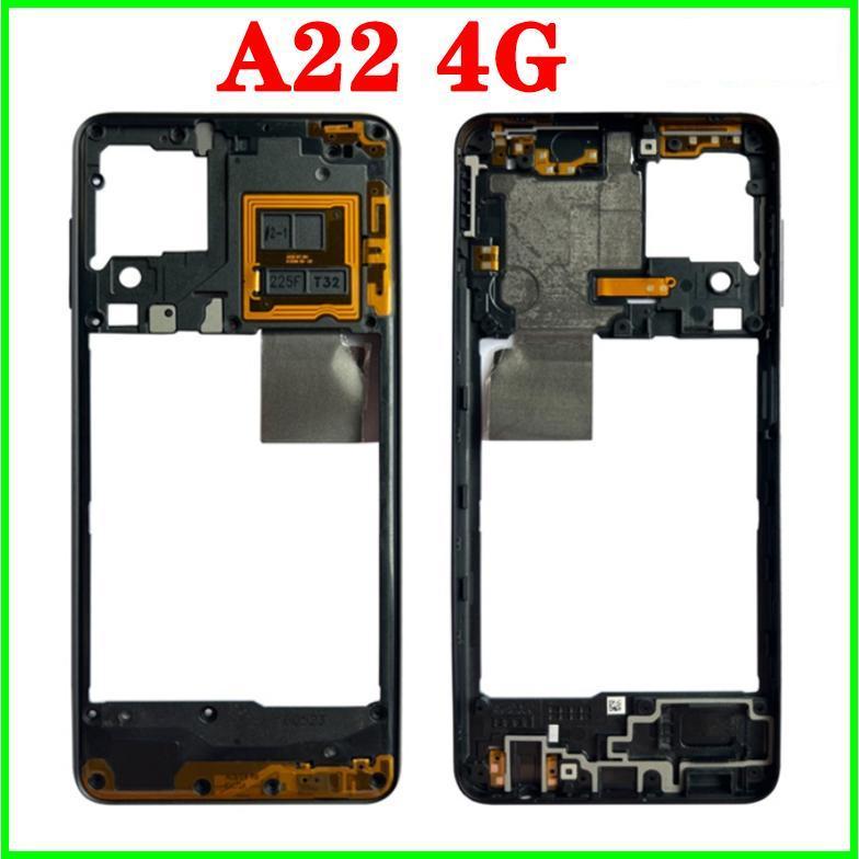 Back Housing Back Battery Cover LCD Front Middle Frame For Samsung Galaxy A22 4G 5G A225 A226 Rear Door Housing Camera lens