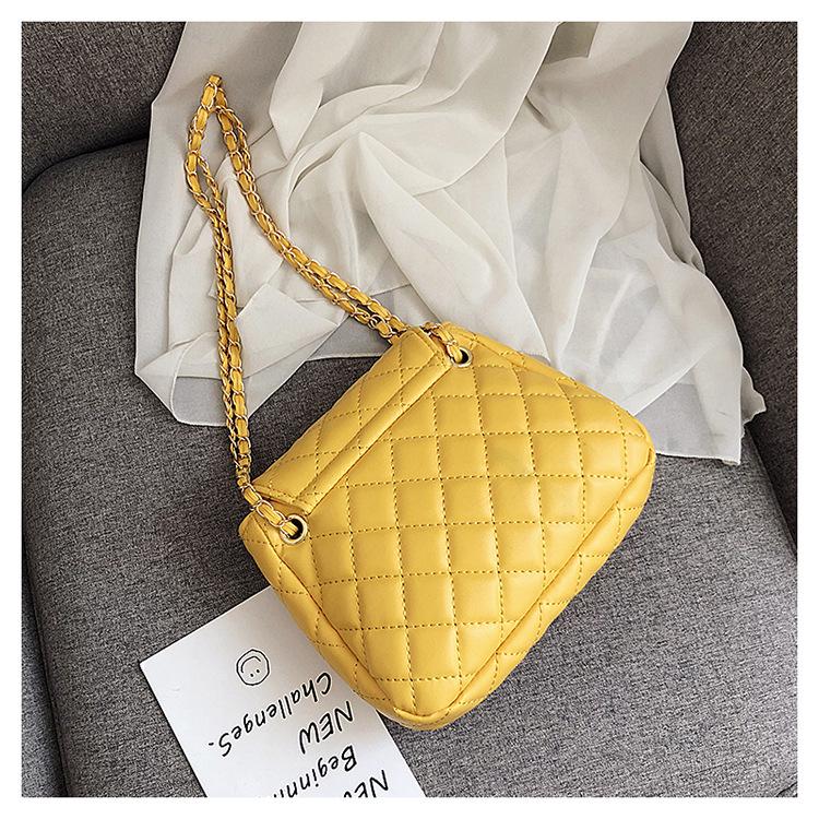 SCIONE Popular Bag Handbags Summer Small Fresh Messenger Bag Shoulder Bag Small Fragrance Rhombus Chain Bag