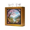 Desktop Light for Office Acrylic Puzzle LED Night Light, 2-In-1 USB Royal Iris Bloom Jigsaw Lamp, Cozy Atmosphere DIY Creative Home Ambient