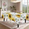 Zonnebloem Patroon Rechthoekige Tafelkleed voor Tafeldecoratie Keuken Eetkamer Waterdicht Herbruikbaar Tafelkleed voor Tafel Eetkamer