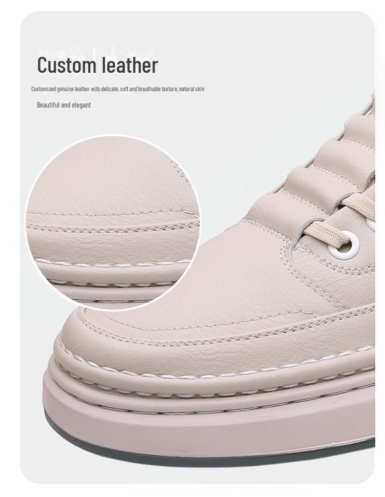 2025 Herren Freizeitschuhe aus weichem Leder – Frühling & Herbst, Bequem, Vielseitig, Trendiges Design