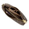 Coach Shoulder Bag Teri 25 Floral Embroidered Zip Closure Detachable Top Hand Strap Signature Jacquard and Smooth Leather Medium Women's Oak