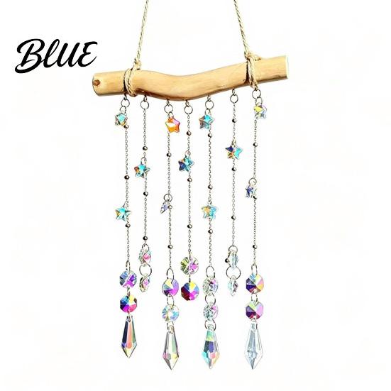 Special Gift for Her Crystal Wind Chime Pendant Glittering Sun Catchers with Long Decorative Balcony Ornament Tassel Sophisticated Hanging