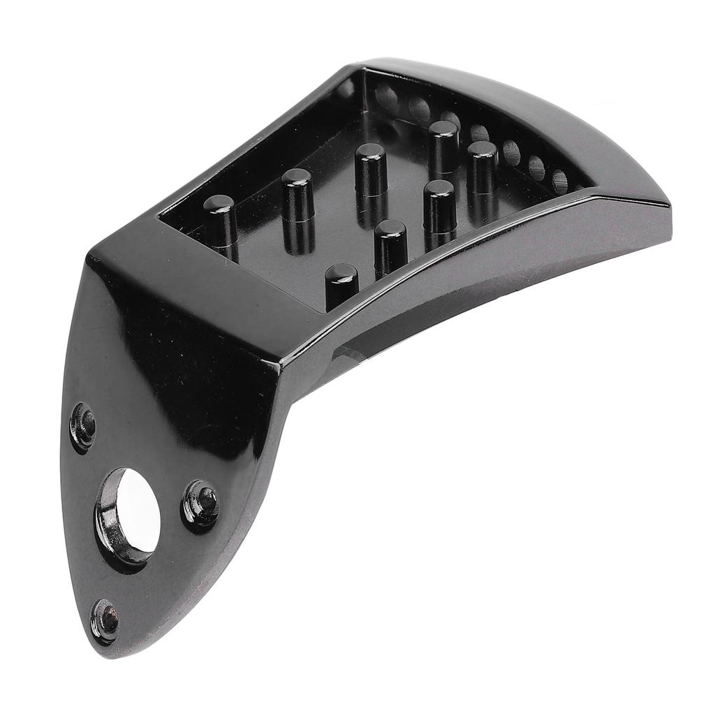 Triangle Mandolin Tailpiece Black Metal Replacement for 8 String Arched Top with Screws