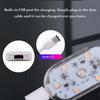 Onevzn Car Lights, Onevzn Car Led Lights Interior, Led Lights for Car with 7 Colors, Car Lights Wireless Interior Led Lights (Blue-4pcs)
