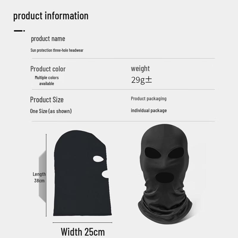 UOSU Summer Breathable Ice Silk Motorcycle Face Mask