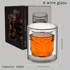 Galaxy Whiskey Decanter Bottle Wine Glass Bottle Creative Transparent Whiskey Glass Bottle Bar Sets for Party Wine Separator