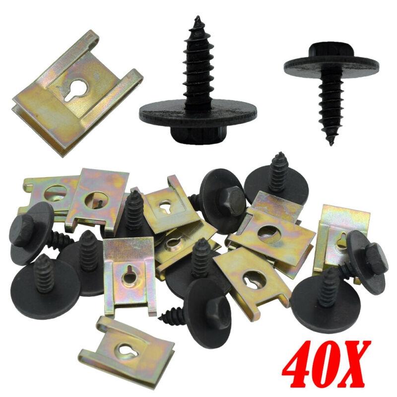 Mud Flaps Clips U Nut Hex Screw For BMW Speed Fastener