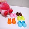 Macaron Labubu Rain Boots 17CM - 1st, 2nd, 3rd Gen Shoes Sit Sit Party, Universal Pink & Yellow