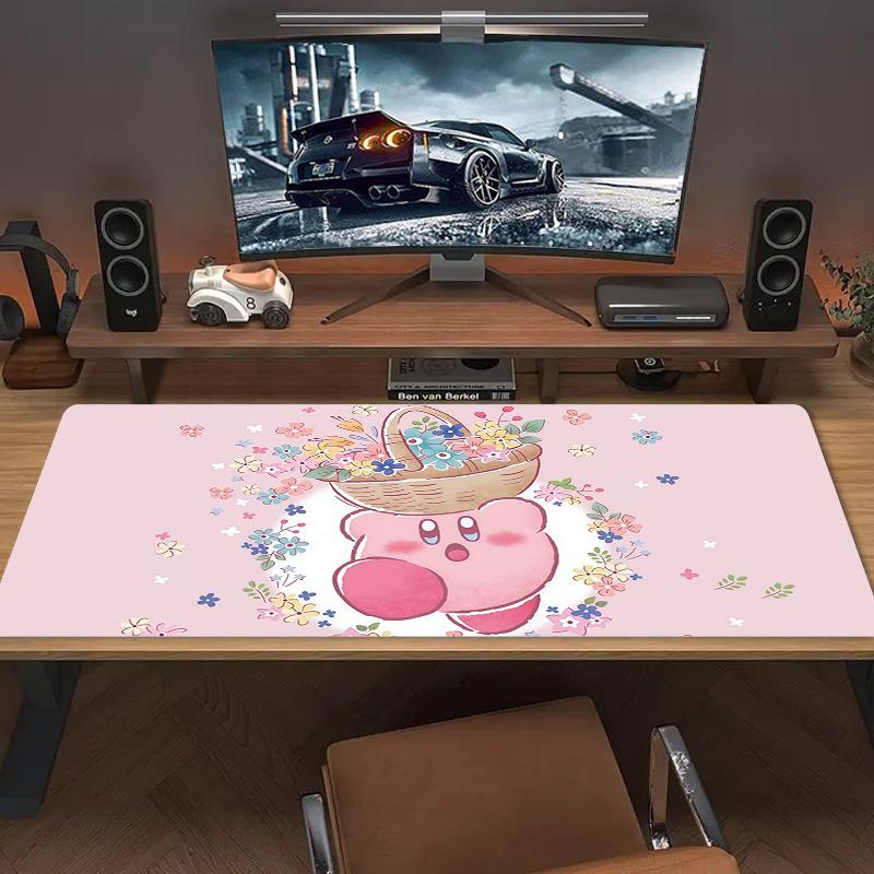 Kirby Print  Cushion Non-slip Laptop Tablet Big Mousepad XXL Mat Mini PC Playmat With Lock edge
