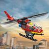 LEGO City Tűzoltó Helikopter Játék Kocka Oktató Fiúk Lányok Gyermekek 5 Éves 6 7 8 Jármű Autó Miniatűr 60411