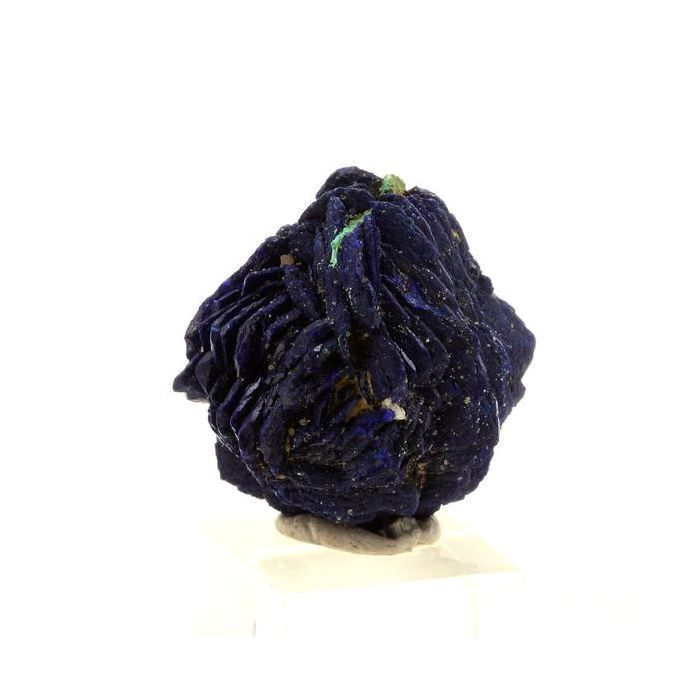 Pierres et Minéraux. Chessylite ( Azurite ). 17.0 ct. Chessy-les-Mines, France.