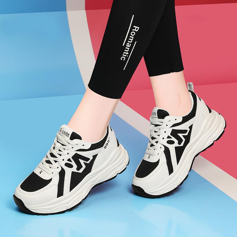 

Sports shoes platform dad shoes women s soft leather versatile casual women s lightweight 34