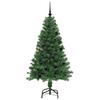 Artificial Christmas Tree with 150 LEDs and Stand Green 150 Cm