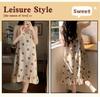 2025 Sweet Princess Style Cloud Cotton Camisole Set with Chest Pads for Women - Summer Home Pajamas