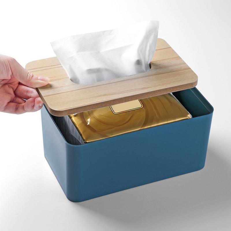 Plastik-Taschentuchbox Einfach und Kreativ Multifunktionale Taschentuch-Aufbewahrungsbox für den Heimgebrauch