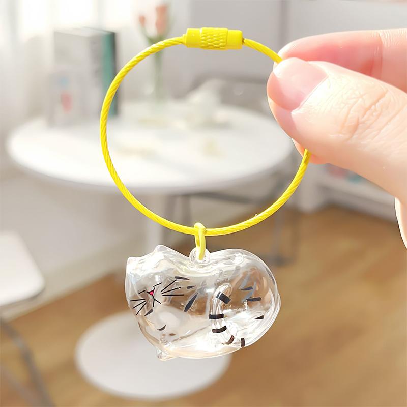 Cat Hair Storage Memorial Pendant Bag Charm,Pet Fur Keepsake Box,Keyring Diy Hangnging Decor Accessories,Gift For Cat Lovers