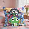 Cartoon Keroro Gunsou Frog Cushion Cover Square Short Plush Pillow Case Living Room Sofa Home Decor Funda X
