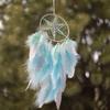 Blue Feathers Star Dream Catcher Handmade Wind Chimes Bedroom Decorations Wall Pendants Window Pendant For Girls Birthday Gifts