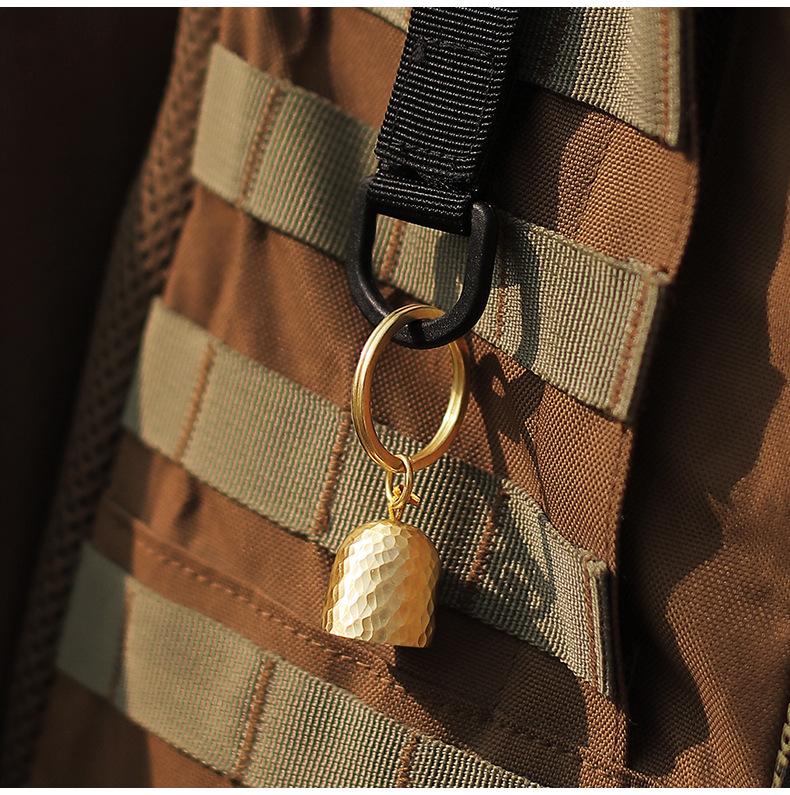 1Stk MOUNT Outdoor Messingglocke Anhänger Schlüsselring Zubehör Auto Schlüsselanhänger Hundeglocke Kleine Glocke