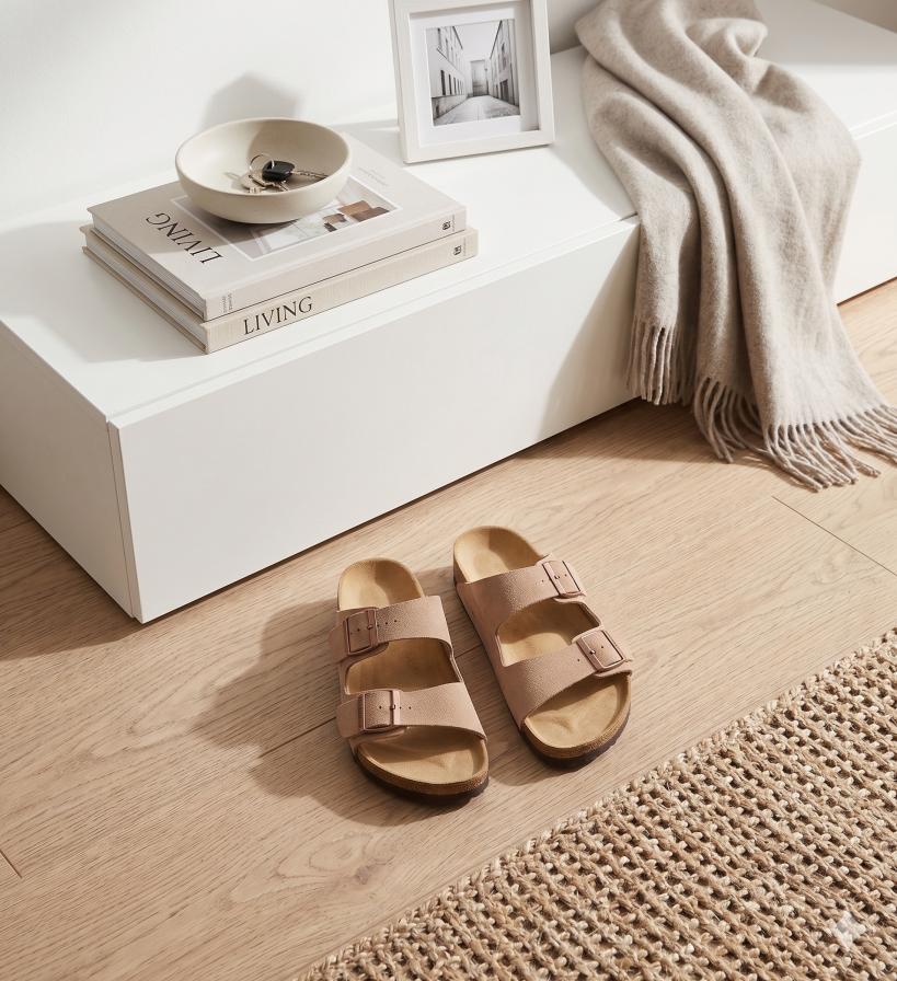 Vintage Style Unisex Double Buckle Flat Beach Slide Sandals with Cork Insole – Casual Comfort for Summer