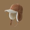 Autumn Winter Fleece Lamb Wool Baseball Cap for Women, Outdoor Warm Fleece Hat, Windproof Earflap Thermal Baseball Cap Unisex