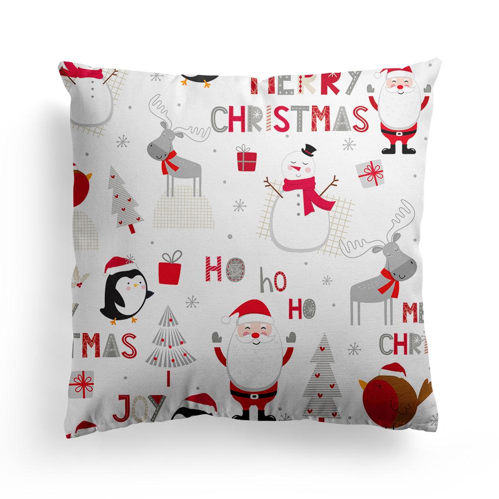 New Christmas Pillowcase Christmas Tree Holiday Sofa Pillow Cushion Cover