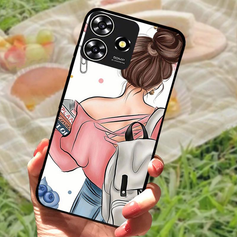 Für ZTE Blade V50 Smart Case Hülle Silikon Weich Marmor Schwarz Bumper Funda Coque für ZTE V50 Design 4G Schutz V50Smart