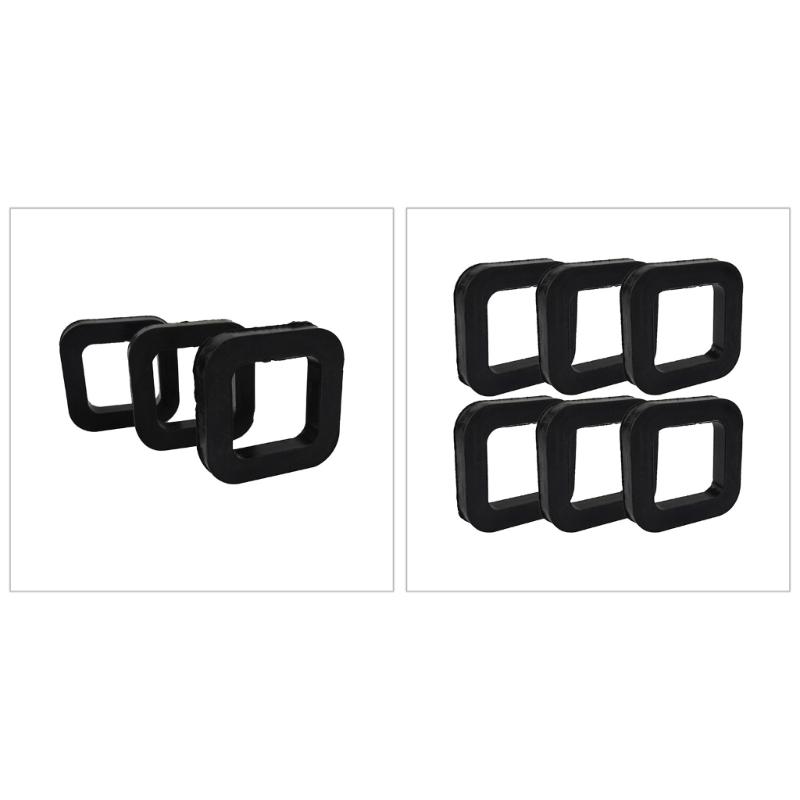 3Pcs/6Pcs Rubber Cushion Hitch Receiver Pad Reduce Rattle Eliminate Noise for 2In Mounts Provide Cushion