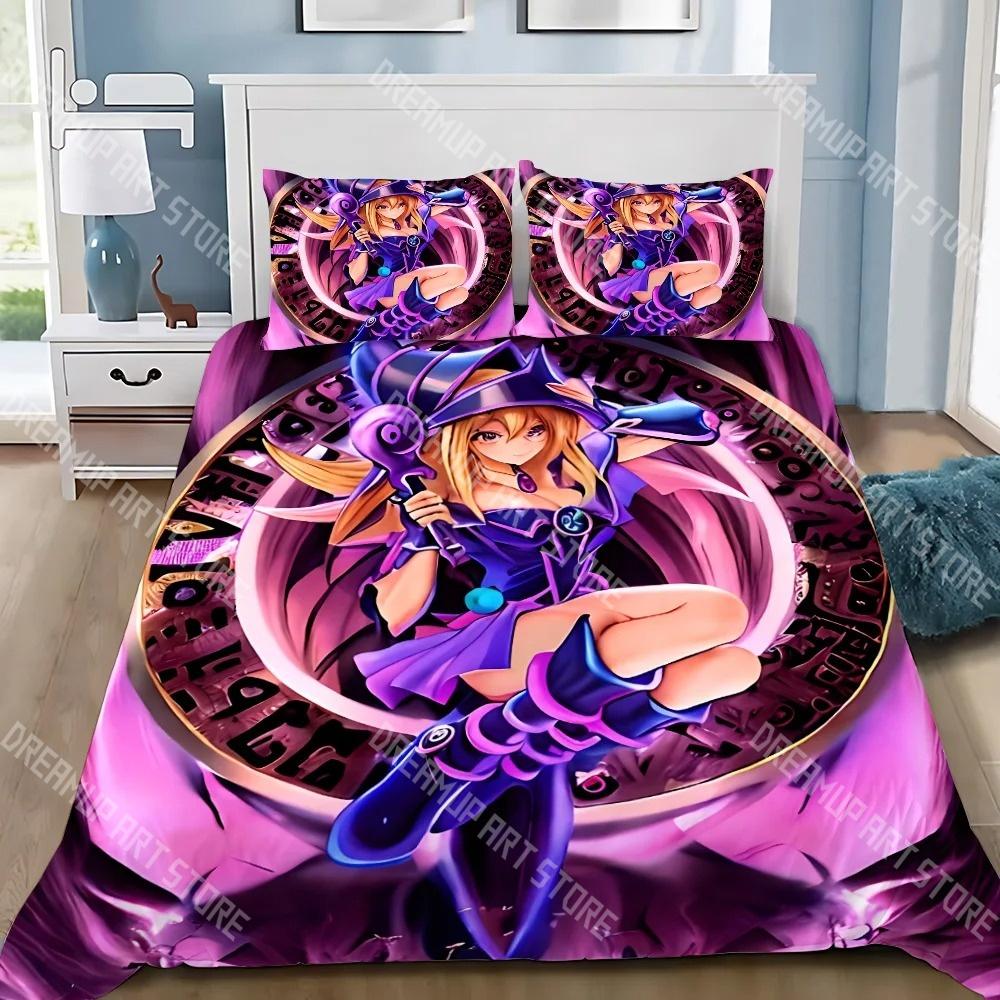 3D Print Yu-Gi-O Pharaoh Atem Exquisite Game Bedding Set Twin Queen King Full Size Duvet Cover Pillowcase Bed boys girls Adult