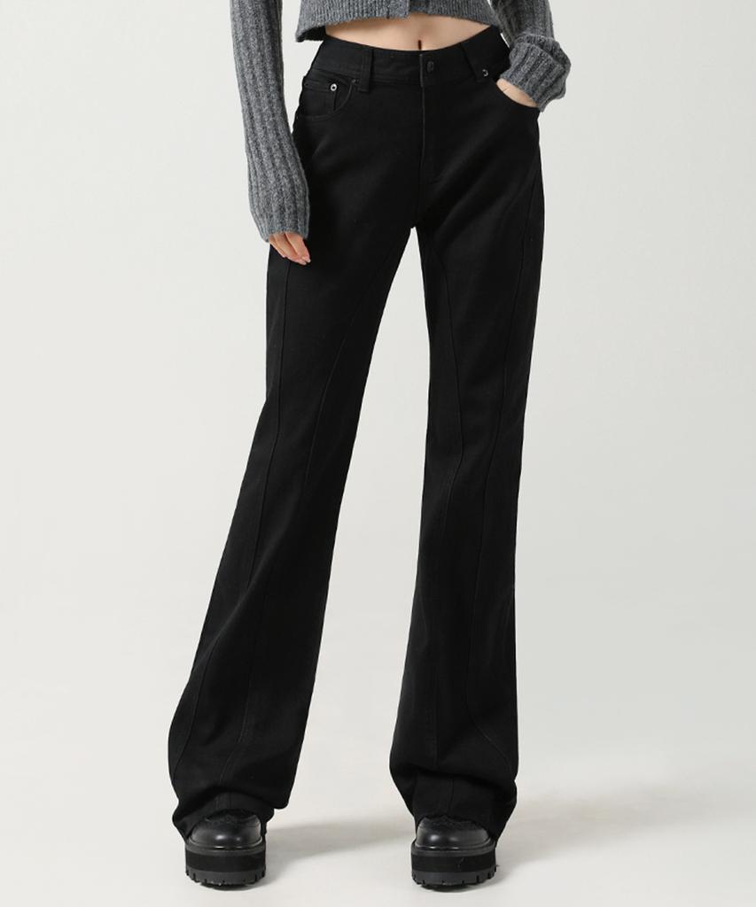 AVANDRESS Thin Bootscut Pants Blue (B Type)