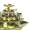 Lampada ad Olio Ghee Buddista Decorativa Fatta a Mano per Altare con Stoppino Diwali per Soggiorno
